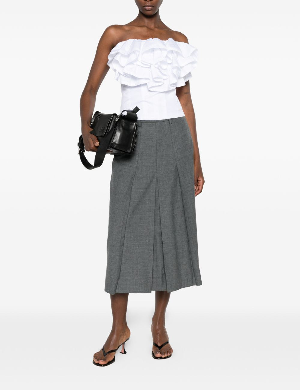 Top volant in bianco Viktor&rolf - donna 