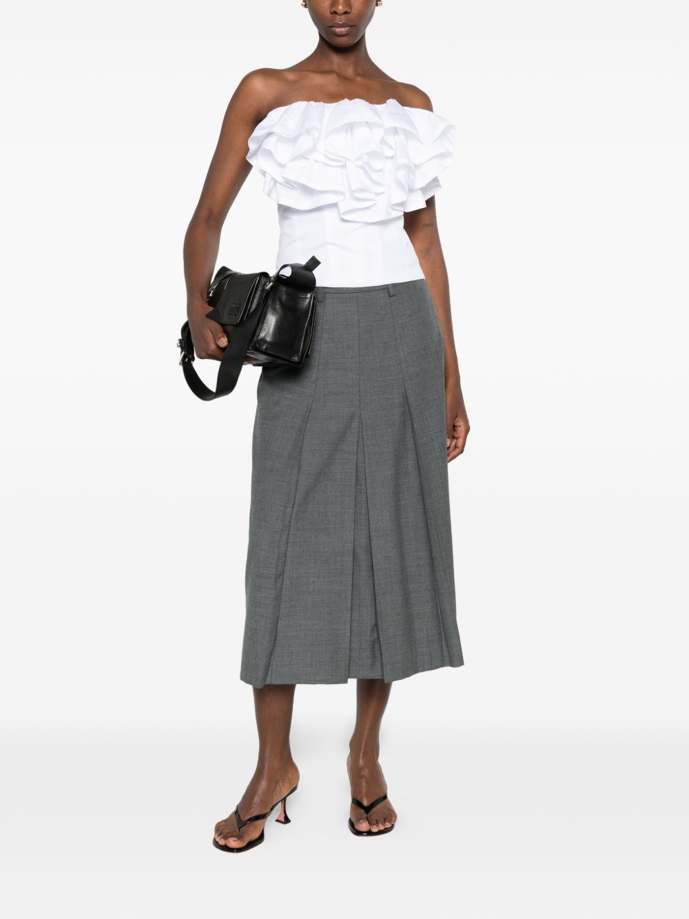 Top volant in bianco Viktor&rolf - donna 