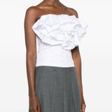 Top volant in bianco Viktor&rolf - donna 