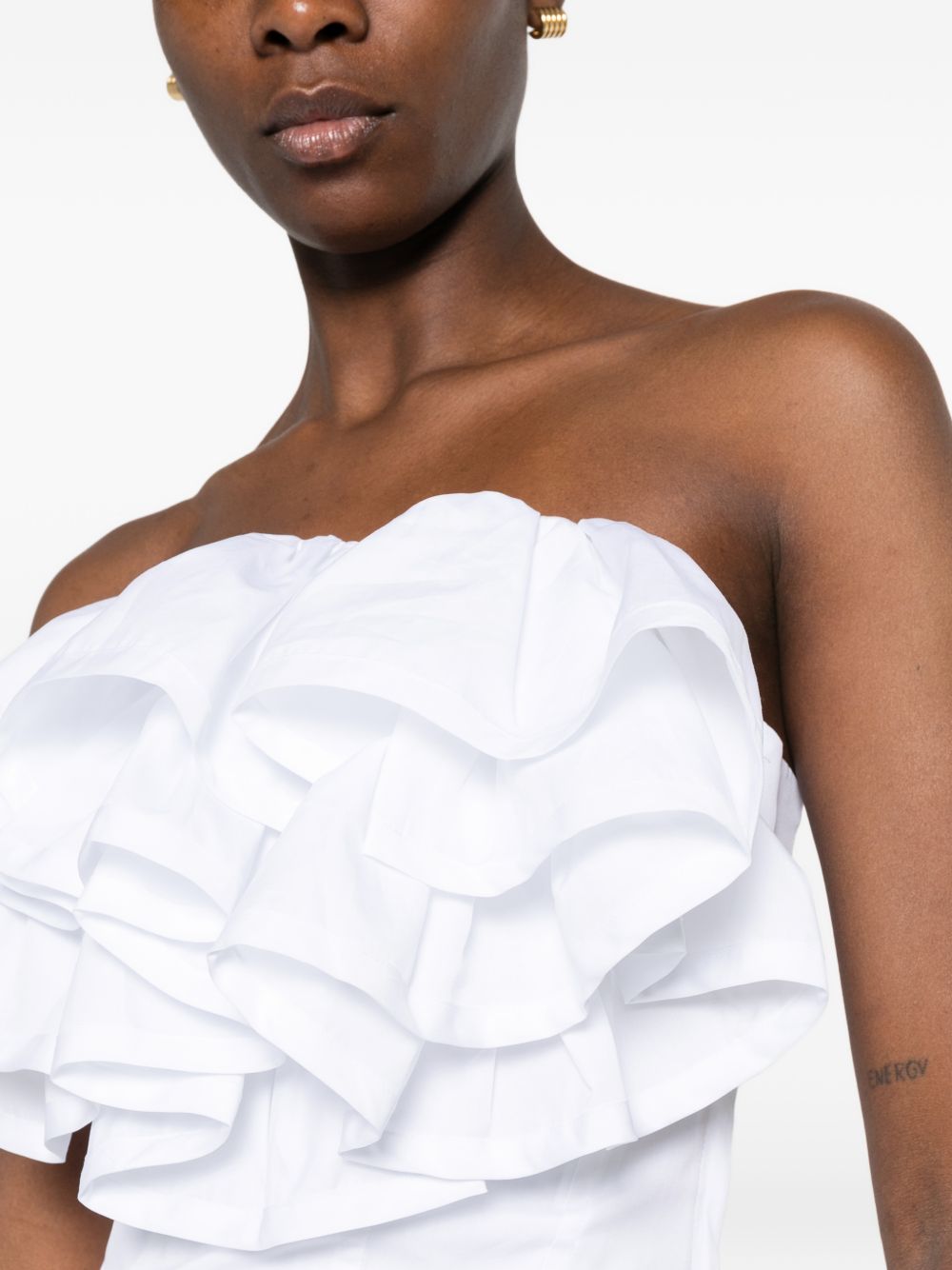 Top volant in bianco Viktor&rolf - donna 