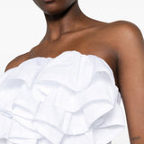 Top volant in bianco Viktor&rolf - donna 