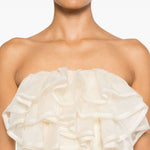 Top con ruches in beige Viktor&rolf - donna 