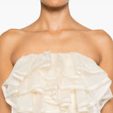 Top con ruches in beige Viktor&rolf - donna 