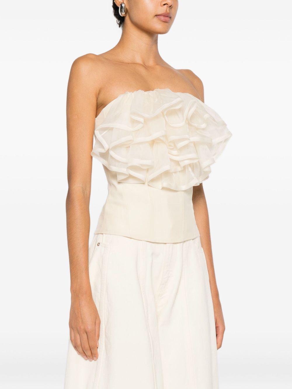 Top con ruches in beige Viktor&rolf - donna 