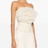 Top con ruches in beige Viktor&rolf - donna 