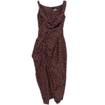 Abito drappeggiato con stampa multicolor Vivienne Westwood - donna 