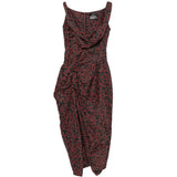 Abito drappeggiato con stampa multicolor Vivienne Westwood - donna 
