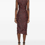Abito drappeggiato con stampa multicolor Vivienne Westwood - donna 
