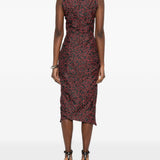 Abito drappeggiato con stampa multicolor Vivienne Westwood - donna 