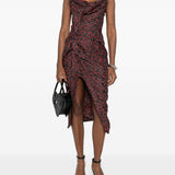 Abito drappeggiato con stampa multicolor Vivienne Westwood - donna 