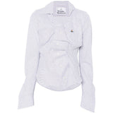 Camicia Drunken a righe in azzurro Vivienne westwood - donna 