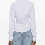 Camicia Drunken a righe in azzurro Vivienne westwood - donna 