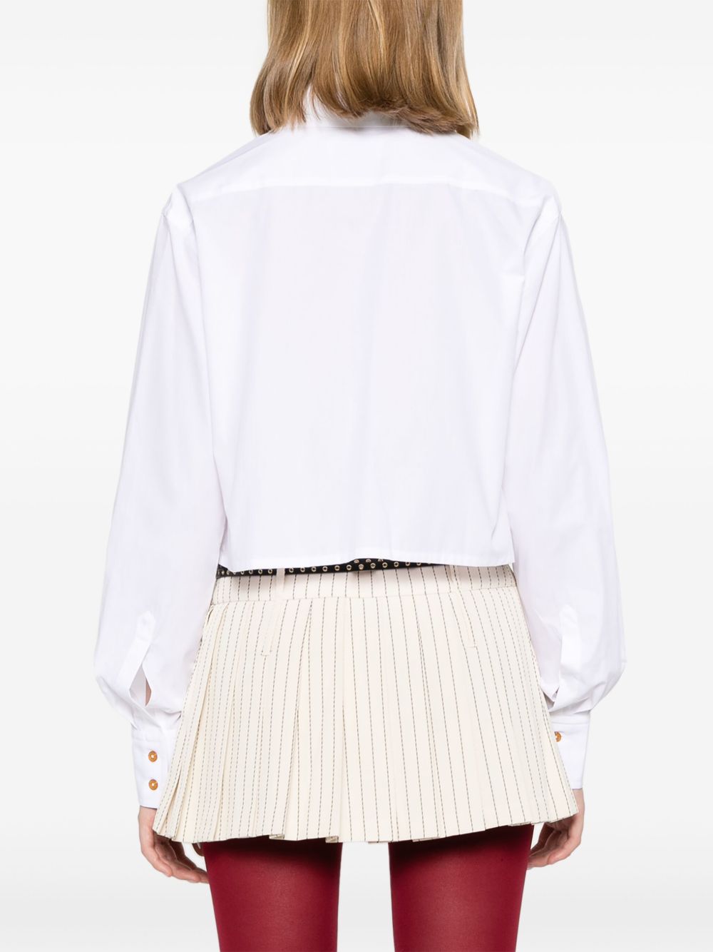 Camicia crop con cut-out a cuore in bianco Vivienne westwood - donna 