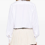 Camicia crop con cut-out a cuore in bianco Vivienne westwood - donna 