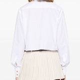 Camicia crop con cut-out a cuore in bianco Vivienne westwood - donna 
