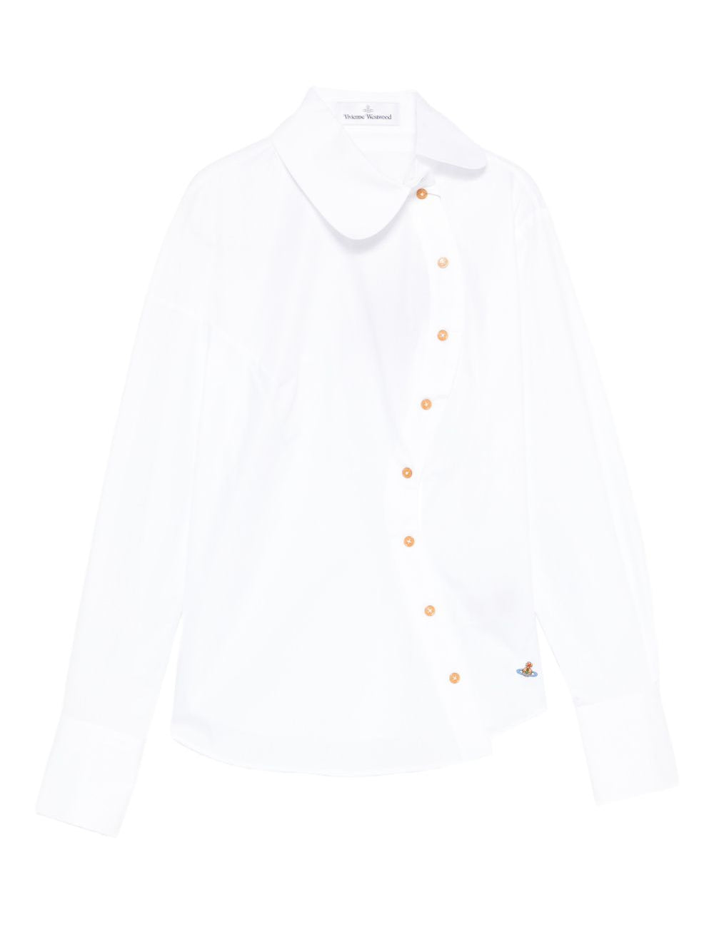 Camicia con chiusura decentrata bella in bianco Vivienne westwood - donna 