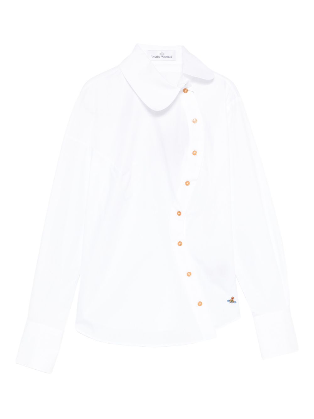 Camicia con chiusura decentrata bella in bianco Vivienne westwood - donna 