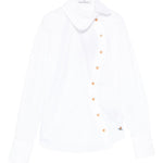 Camicia con chiusura decentrata bella in bianco Vivienne westwood - donna 