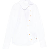 Camicia con chiusura decentrata bella in bianco Vivienne westwood - donna 