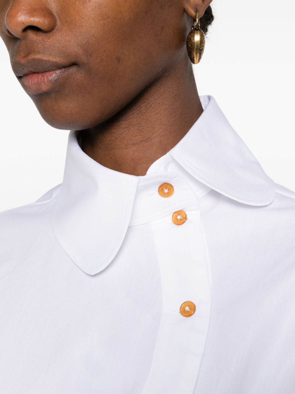 Camicia con chiusura decentrata bella in bianco Vivienne westwood - donna 