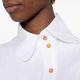 Camicia con chiusura decentrata bella in bianco Vivienne westwood - donna 