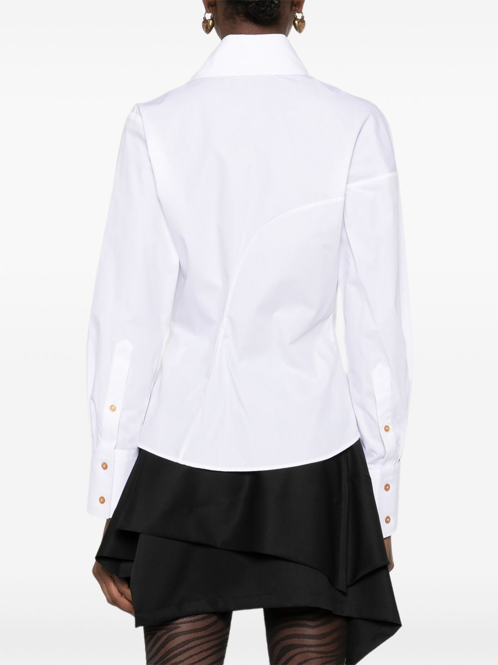 Camicia con chiusura decentrata bella in bianco Vivienne westwood - donna 
