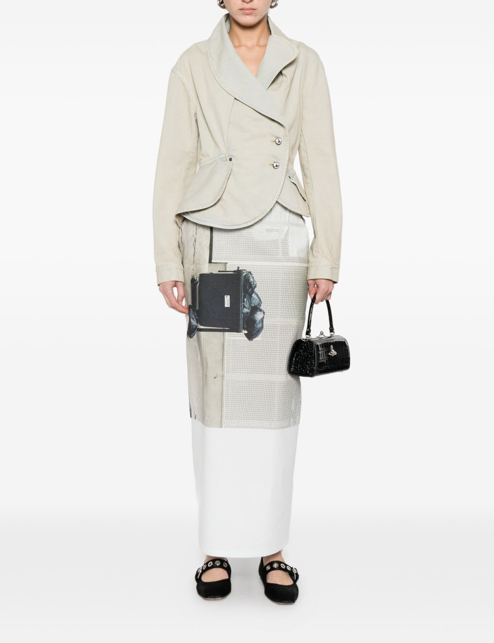 Giacca asimmetrica in celeste Vivienne westwood - donna 