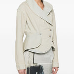 Giacca asimmetrica in celeste Vivienne westwood - donna 