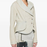 Giacca asimmetrica in celeste Vivienne westwood - donna 