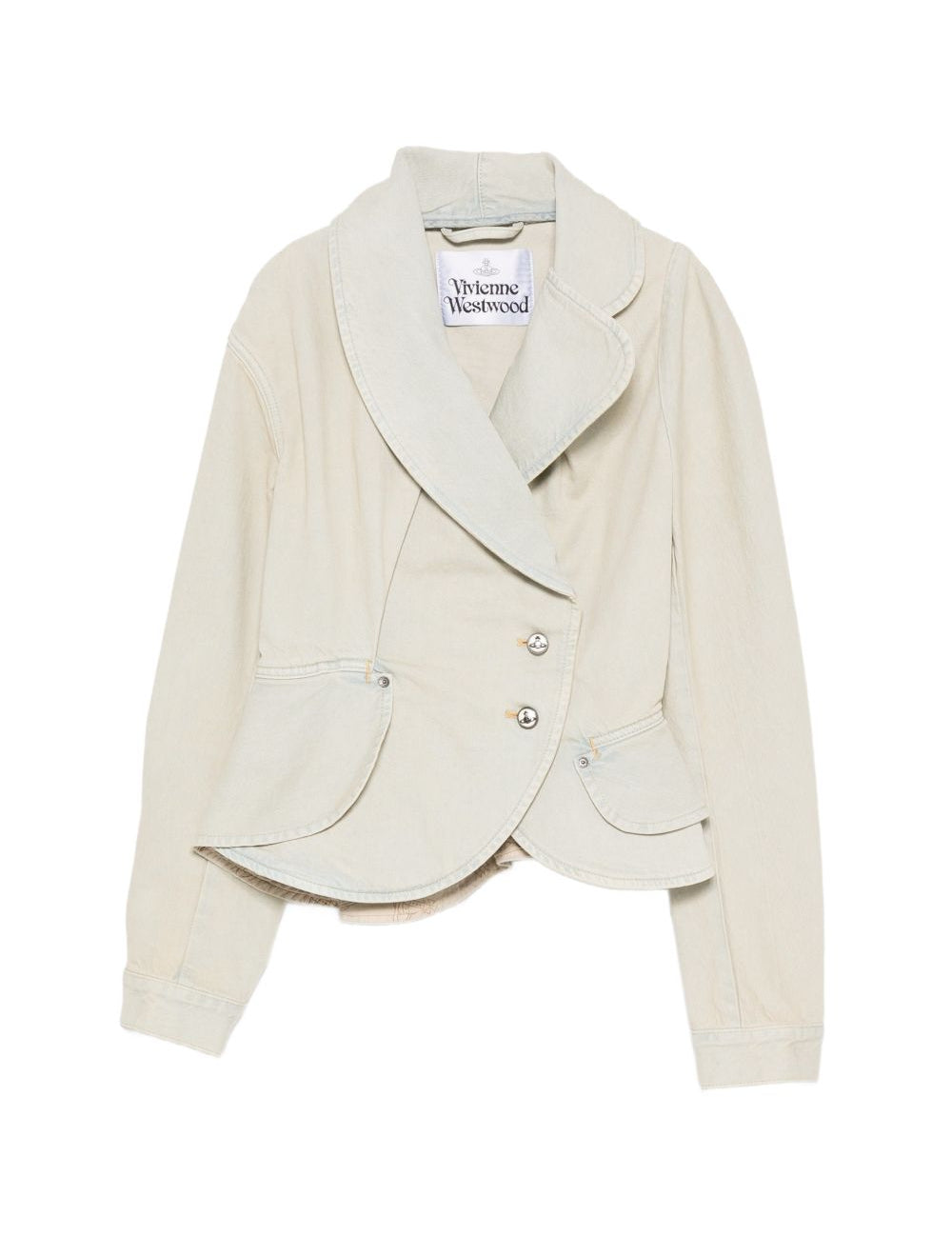 Giacca asimmetrica in celeste Vivienne westwood - donna 