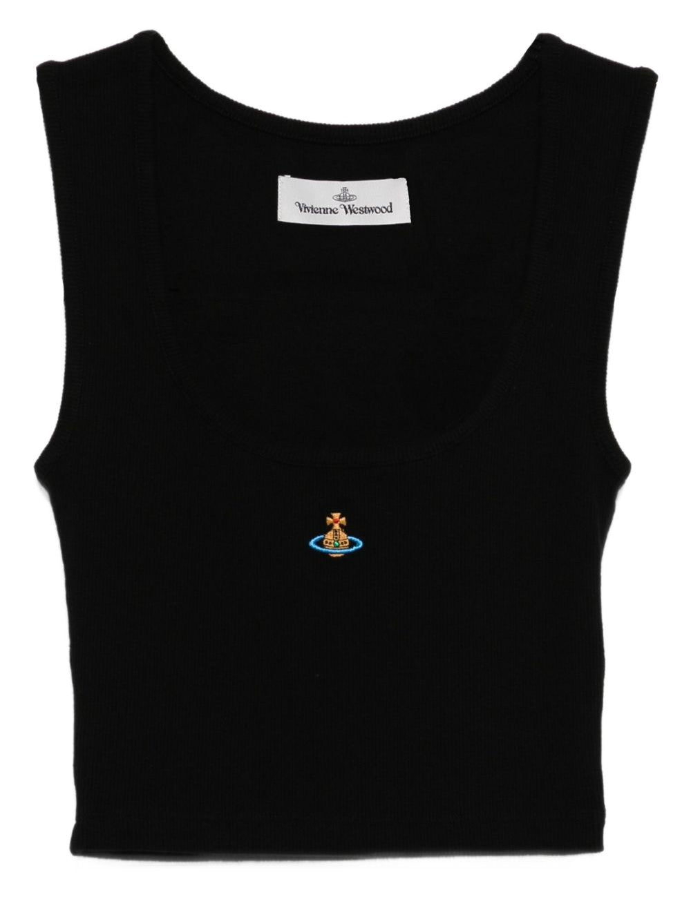 Canotta con logo Orb in nero vivienne westwood - donna 