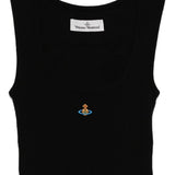 Canotta con logo Orb in nero vivienne westwood - donna 