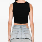 Canotta con logo Orb in nero vivienne westwood - donna 