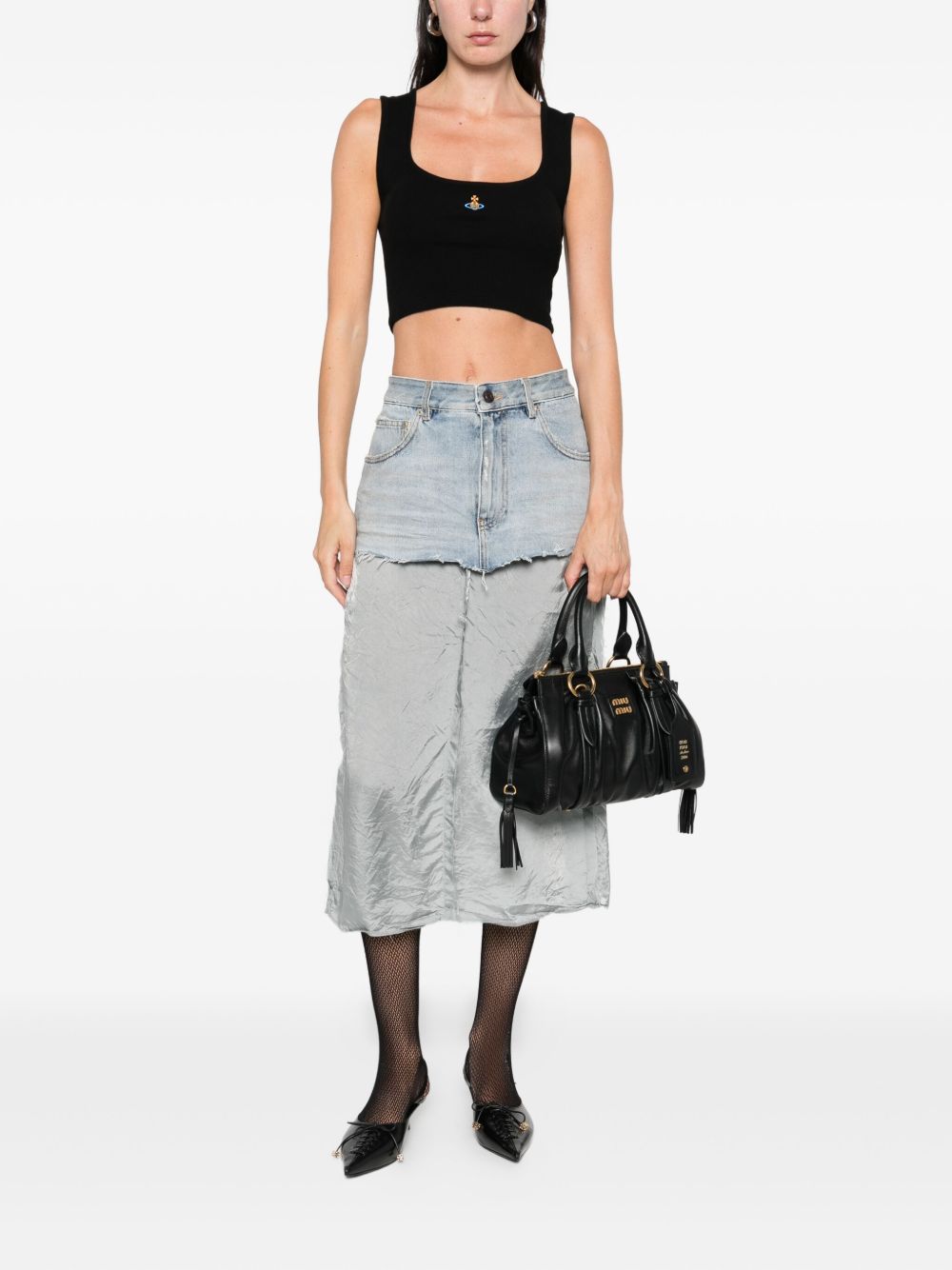 Canotta con logo Orb in nero vivienne westwood - donna 