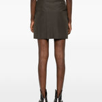 Gonna mini gessata in verde militare Vivienne Westwood - donna 