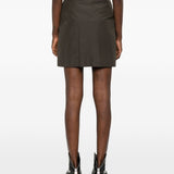 Gonna mini gessata in verde militare Vivienne Westwood - donna 
