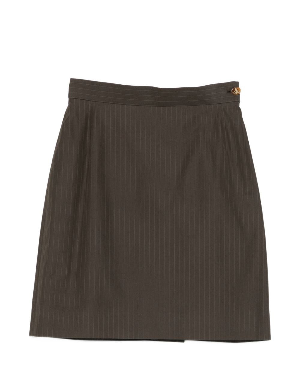 Gonna mini gessata in verde militare Vivienne Westwood - donna 