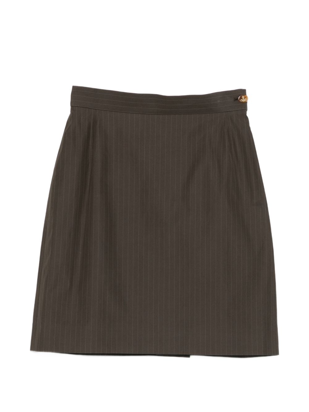 Gonna mini gessata in verde militare Vivienne Westwood - donna 