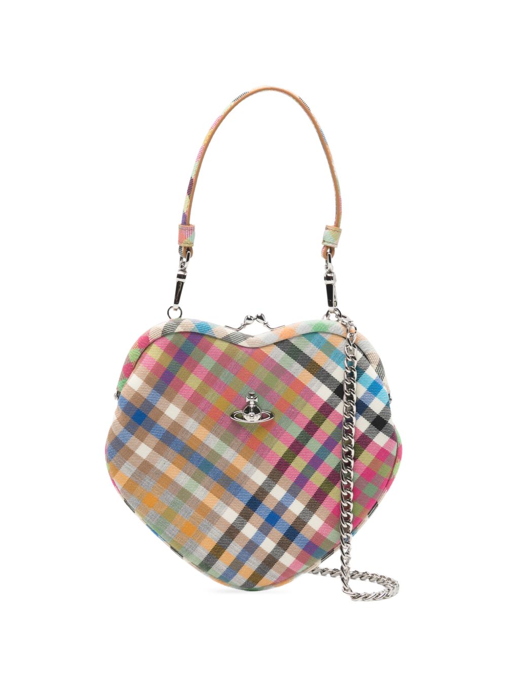 Borsa a quadri belle heart multicolore Vivienne westwood - donna 