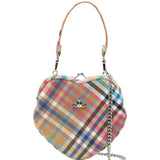 Borsa a quadri belle heart multicolore Vivienne westwood - donna 