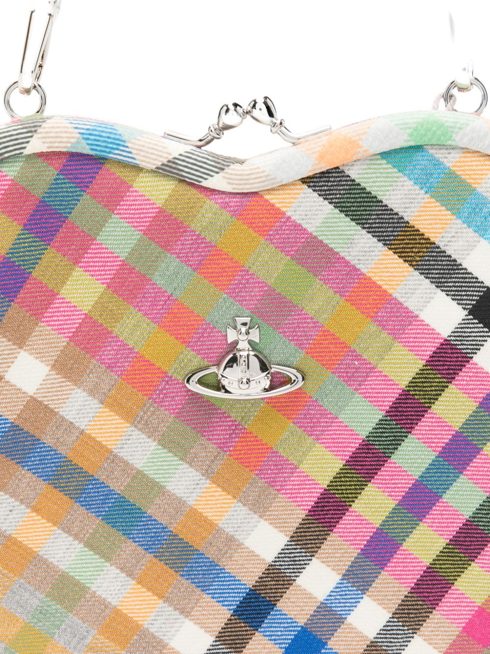 Borsa a quadri belle heart multicolore Vivienne westwood - donna 
