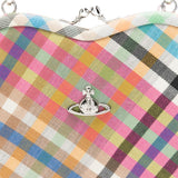 Borsa a quadri belle heart multicolore Vivienne westwood - donna 