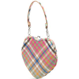 Borsa a quadri belle heart multicolore Vivienne westwood - donna 