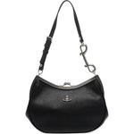 Borsa a spalla con placca Orb in nero Vivienne Westwood - donna 