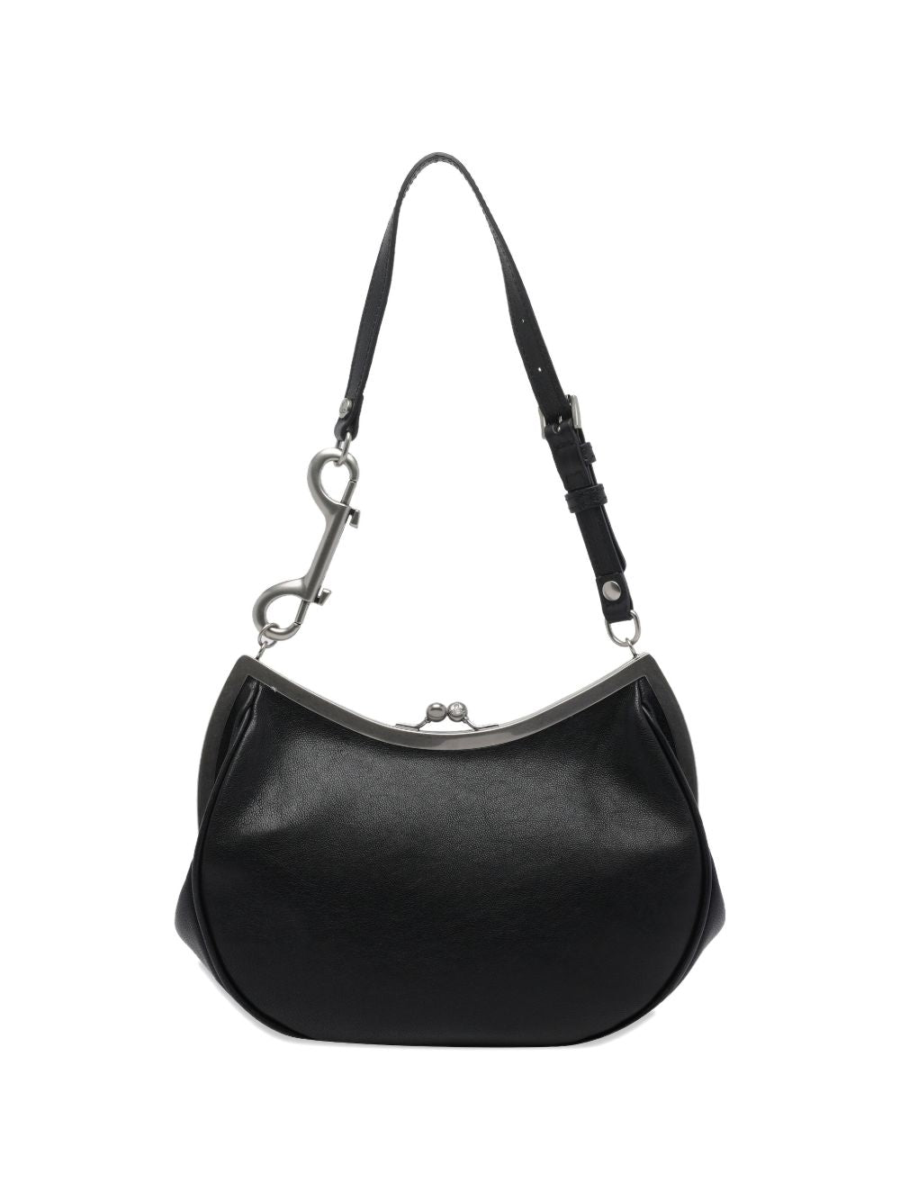 Borsa a spalla con placca Orb in nero Vivienne Westwood - donna 