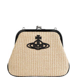 Clutch Orb in beige e nero Vivienne Westwood - donna 
