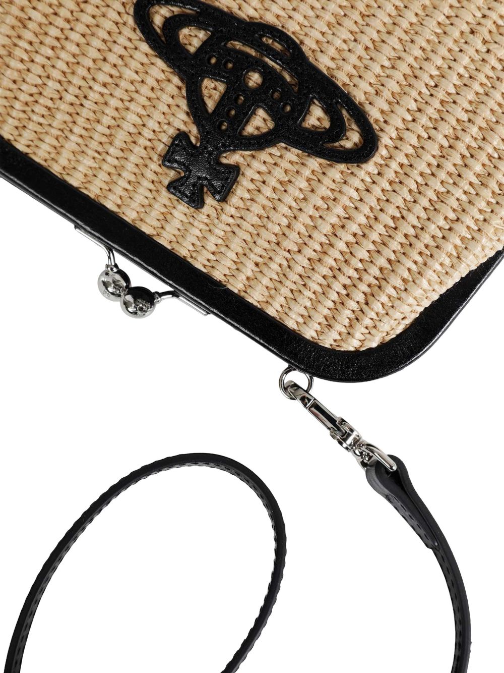 Clutch Orb in beige e nero Vivienne Westwood - donna 