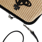 Clutch Orb in beige e nero Vivienne Westwood - donna 