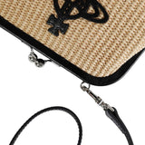 Clutch Orb in beige e nero Vivienne Westwood - donna 