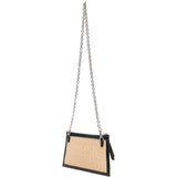 Borsa in rafia con logo in beige Vivienne westwood - donna 
